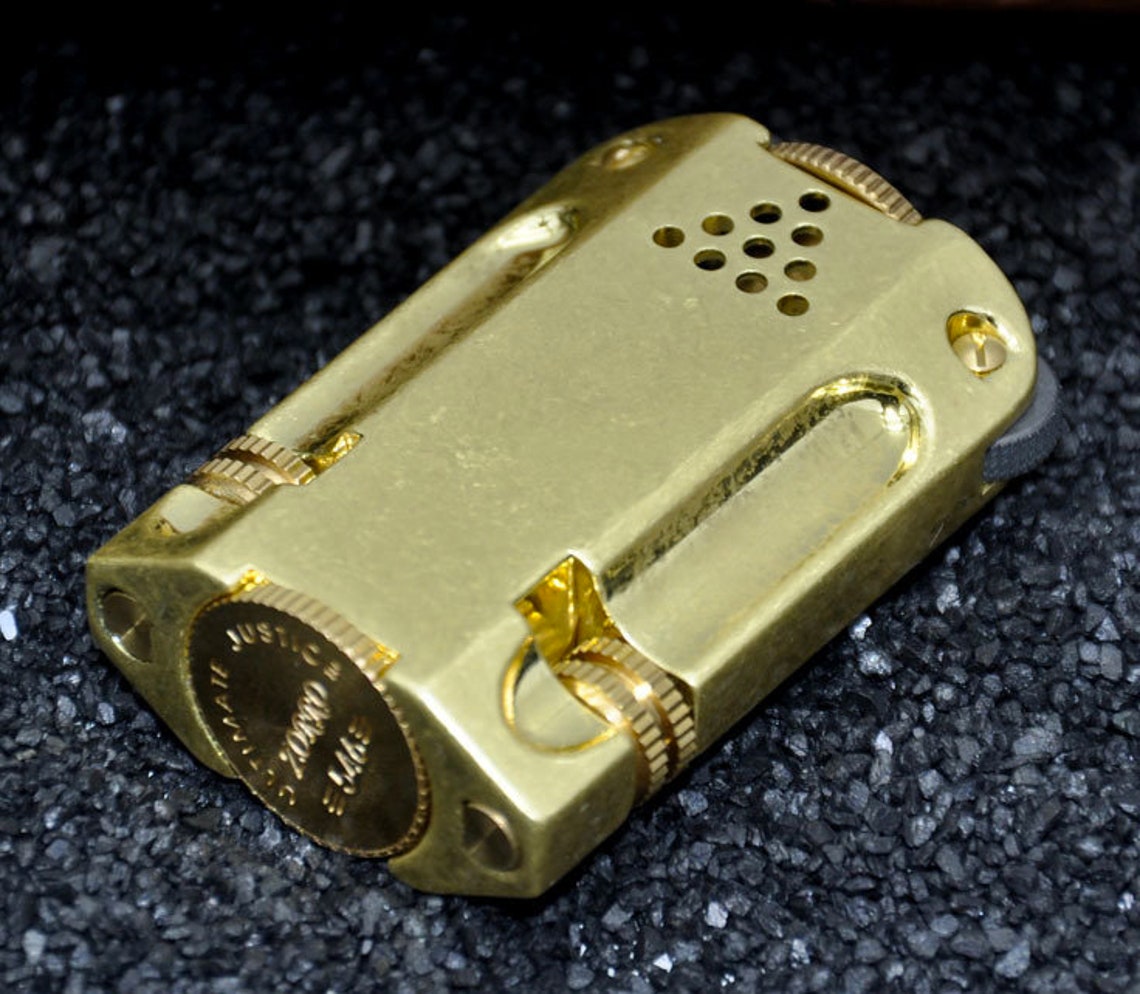 Zorro Wartime Petrol Cigarette Lighter Gold Black Etsy