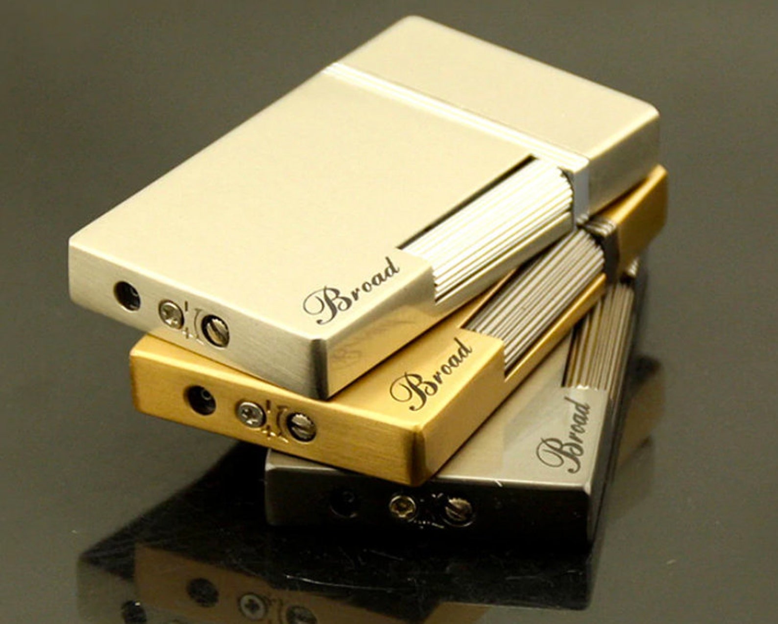 Broad Vintage Style Side Flint Lighter New Old Stock Cigarette Etsy