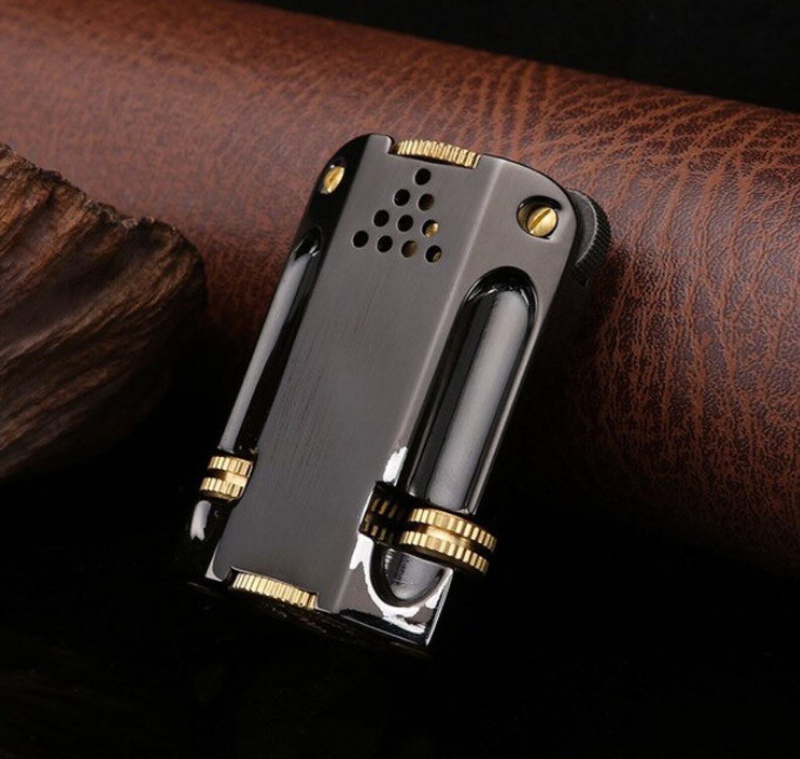 Zorro Wartime Petrol Cigarette Lighter Gold Black Etsy