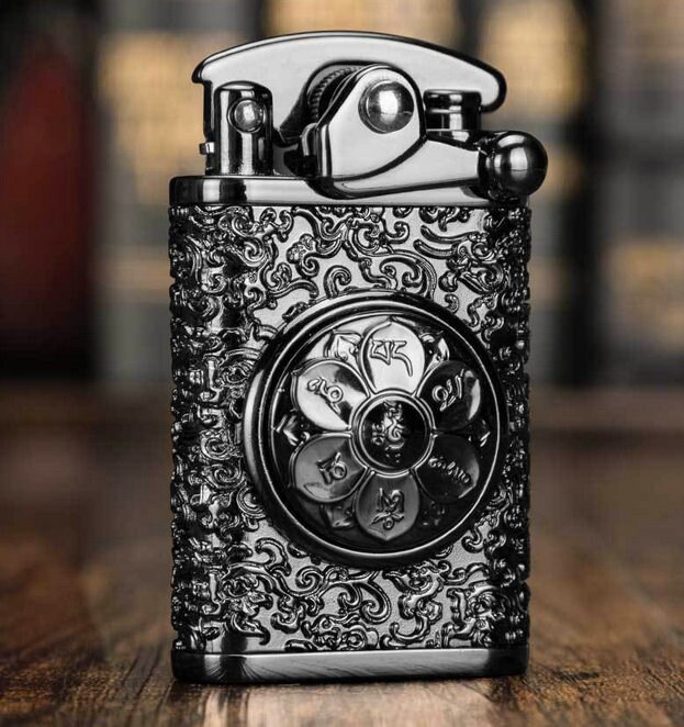 Zorro Lever Ignition Ornate Petrol Cigarette Lighter Etsy