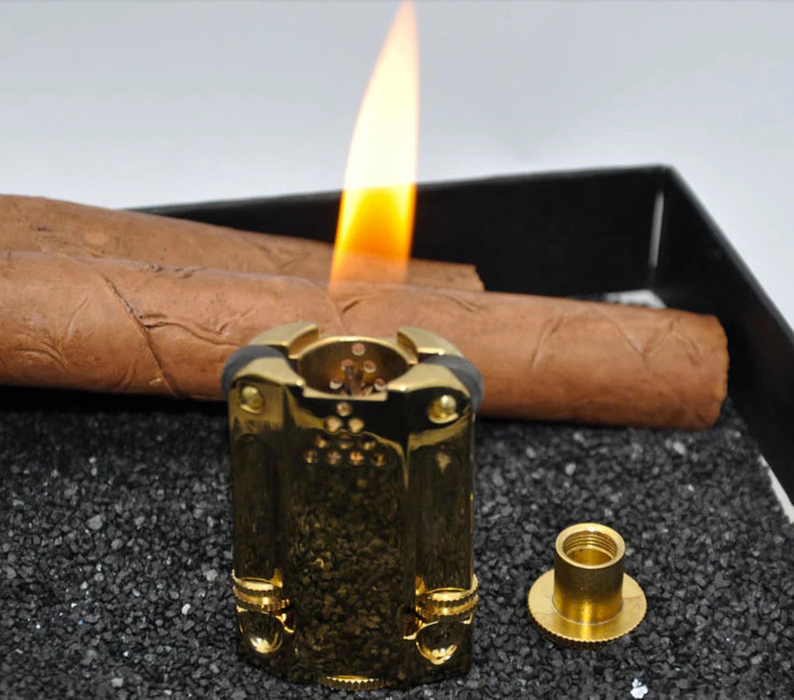 Zorro Wartime Petrol Cigarette Lighter Gold Black Etsy