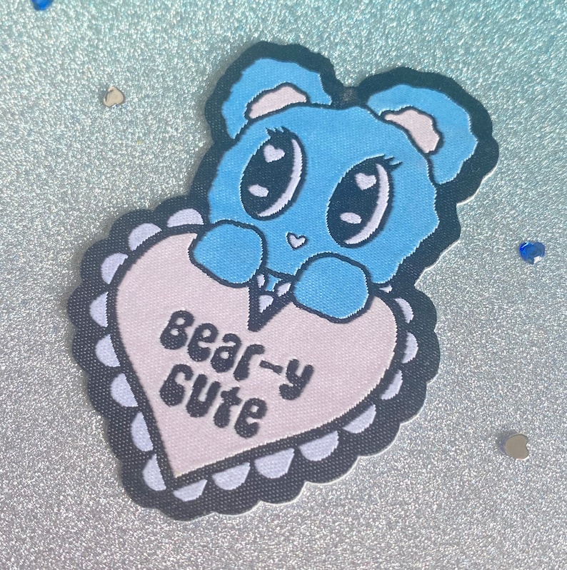 Beary Cute Woven Patch image 1