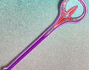 Glimmer's Staff Iron On Patch - Embroidery Patch