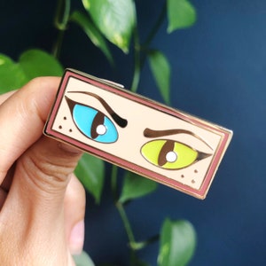 Catra's Eyes Glow in the Dark Enamel Pin Hey Adora Catra Pin She-Ra The Princess of Power Lapel Pins Catra Shera Pins image 4