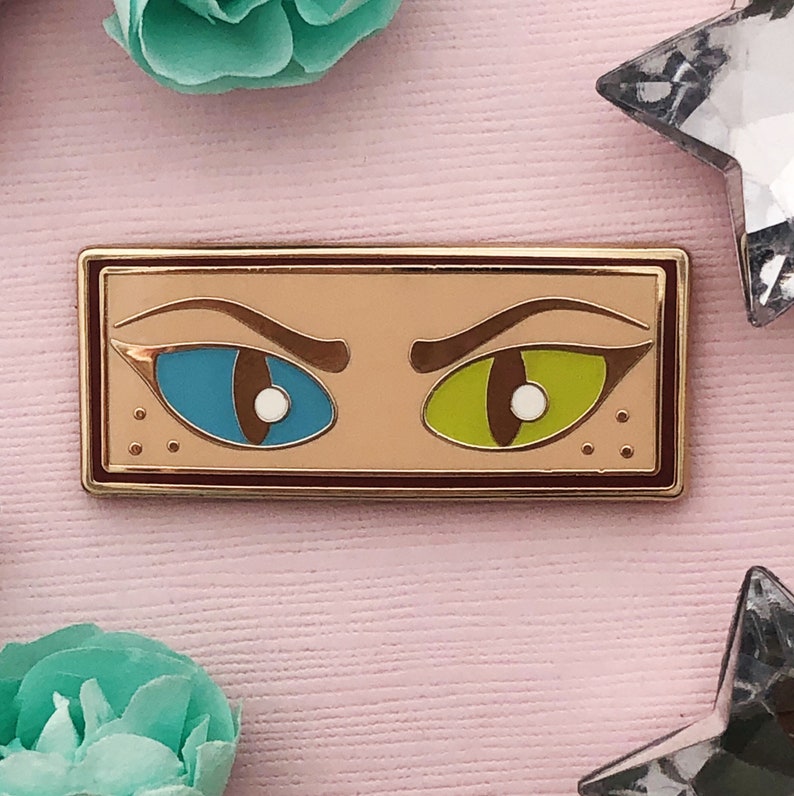 Catra's Eyes Glow in the Dark Enamel Pin Hey Adora Catra Pin She-Ra The Princess of Power Lapel Pins Catra Shera Pins image 2