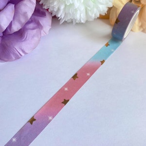 Dreamy Skies Washi Tape - Pastelkleurige decoratieve tape voor journaling, scrapbooking, agenda's, takenlijsten, agenda, planner