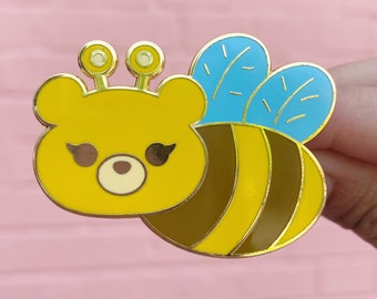 BeeBear Enamel Pin - Save the Bees - Honey Bee - Bumblebee - Busy Bee - Bears - Honeybears - Cute Bear - Teddy Bear