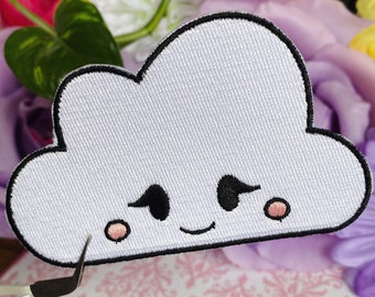 Happy Cloud Iron On Patch - Embroidery Patch