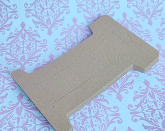 Hair Clip Bow Display Cards, Rectangle Paperboard for Accessories (10 Piece Bundle)