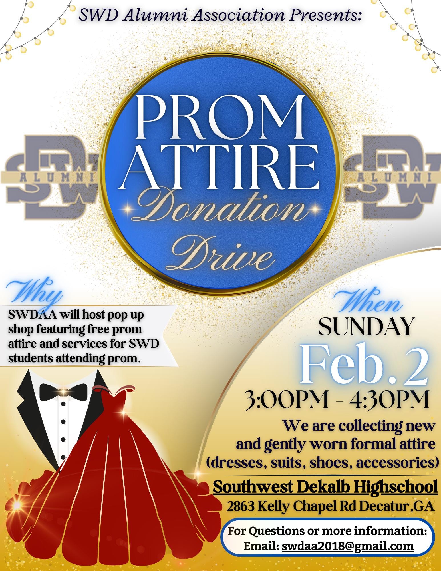 Editable Prom Attire Donation Drive Flyer  Digital Event Template for  Charity & Community Fundraisers - Etsy