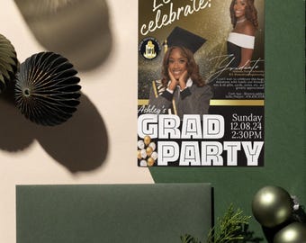 Custom Graduation Party Flyer  | Grad Party Invitations