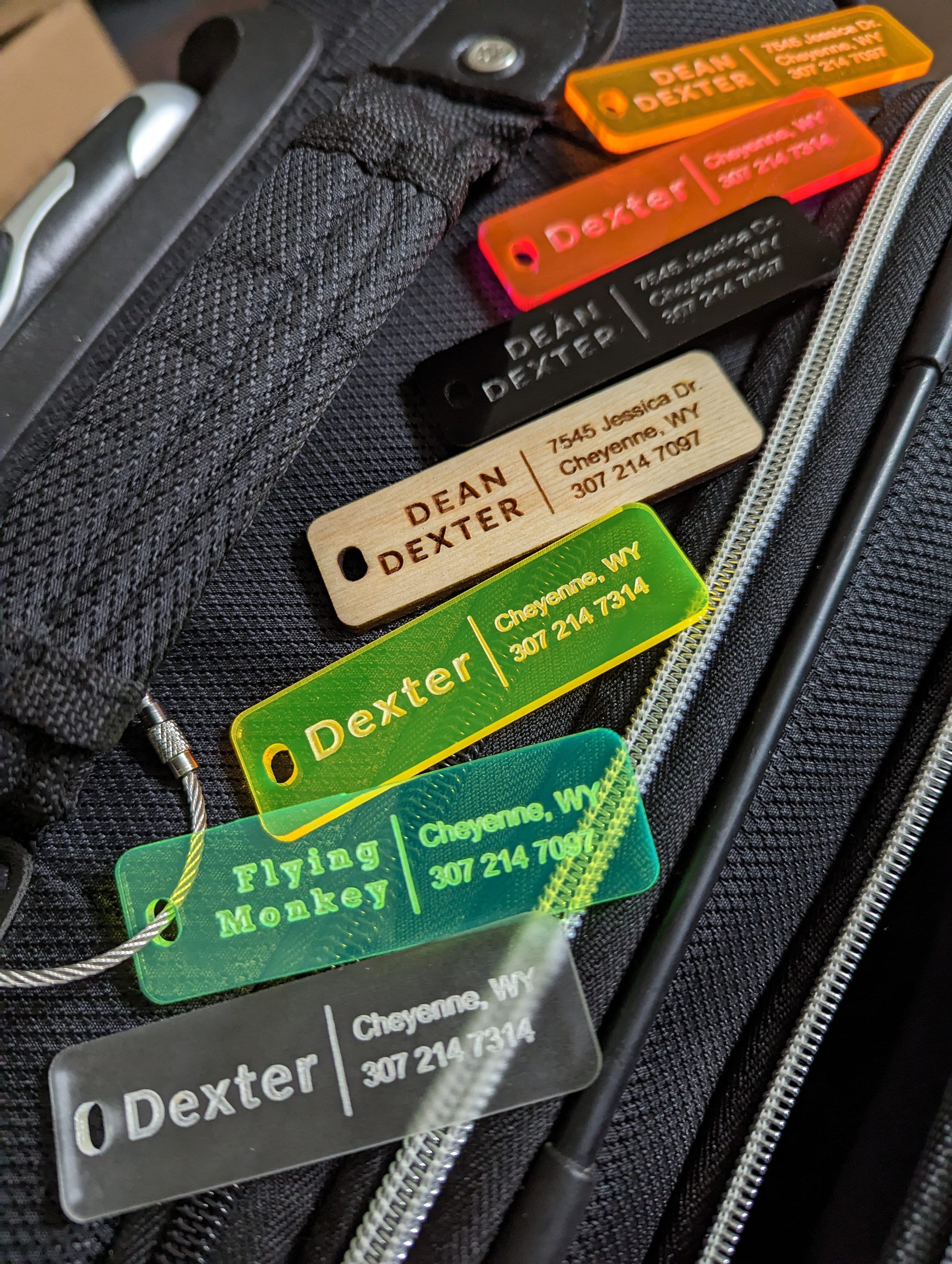 nike luggage tag