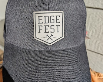 Gorra de papá con parche de cuero y logotipo personalizado: gorra de camionero Snapback personalizada