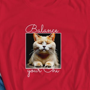 Balance Your Chi - Cat - Women&#39;s short sleeve t-shirt, yoga, yoga life, cat yoga, cat lover, cat shirt