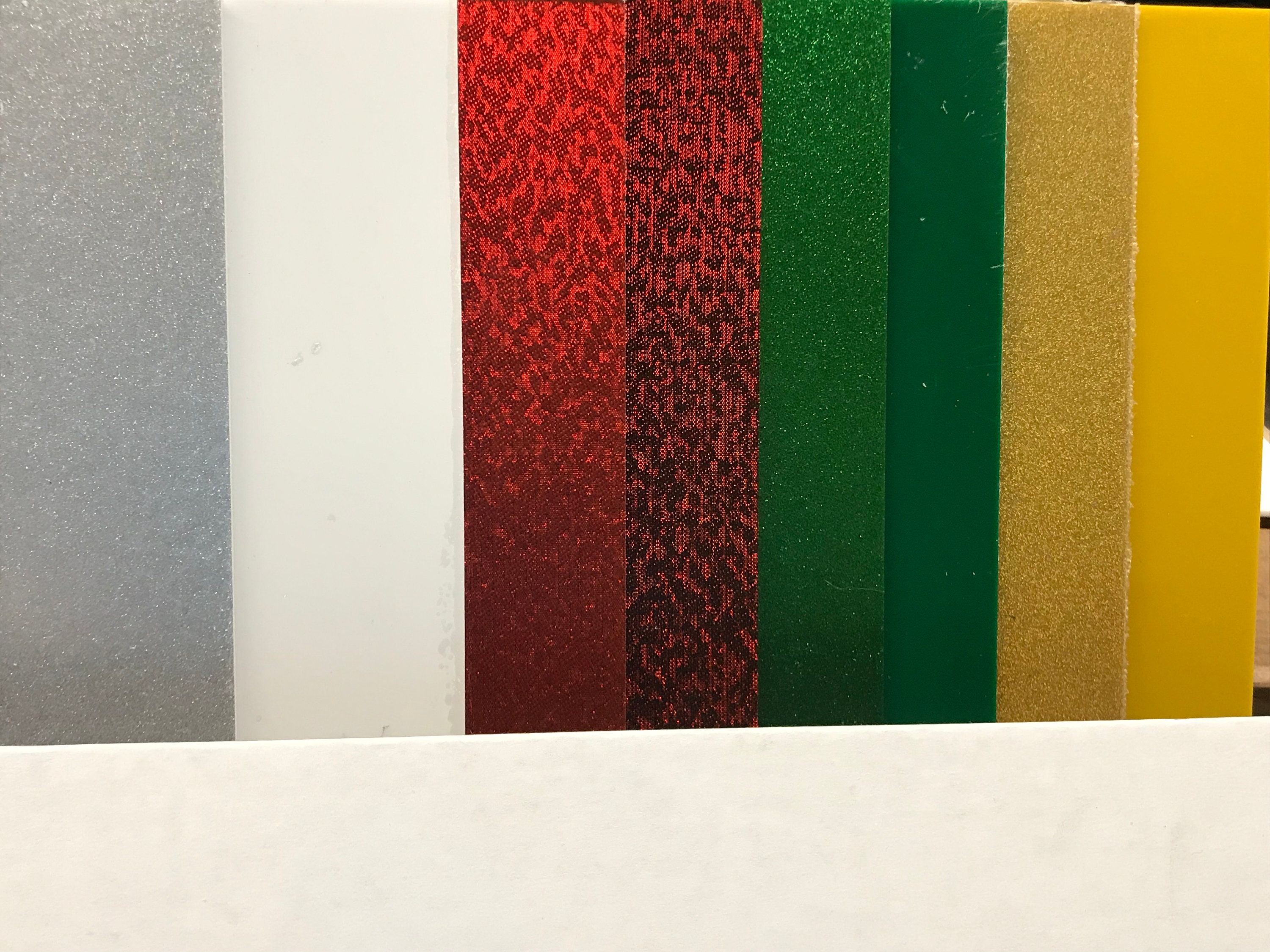 Receive 4 Sheets of Green Glitter Cast Acrylic Size Etsy Canada