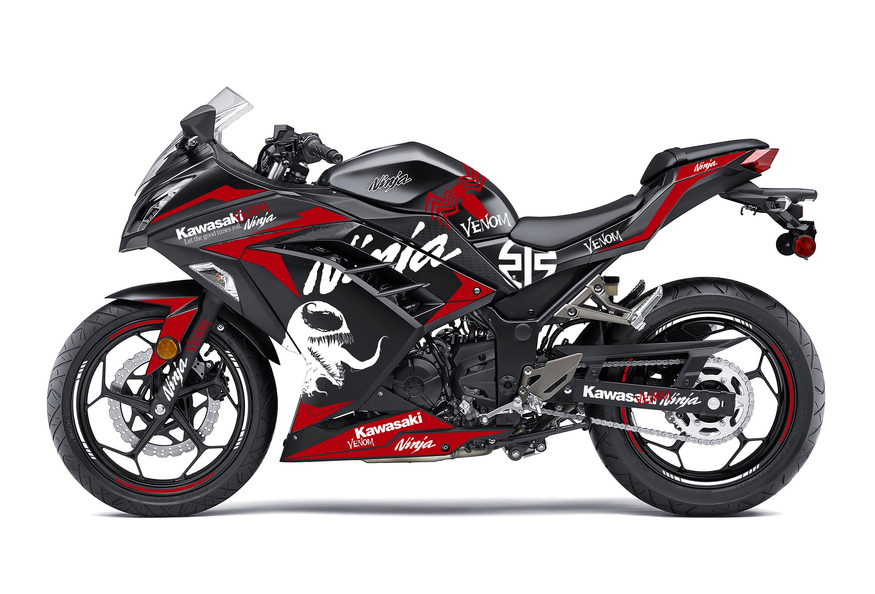 Full Graphic Vinyl Decals for Kawasaki Ninja 300 Graphic kit Etsy