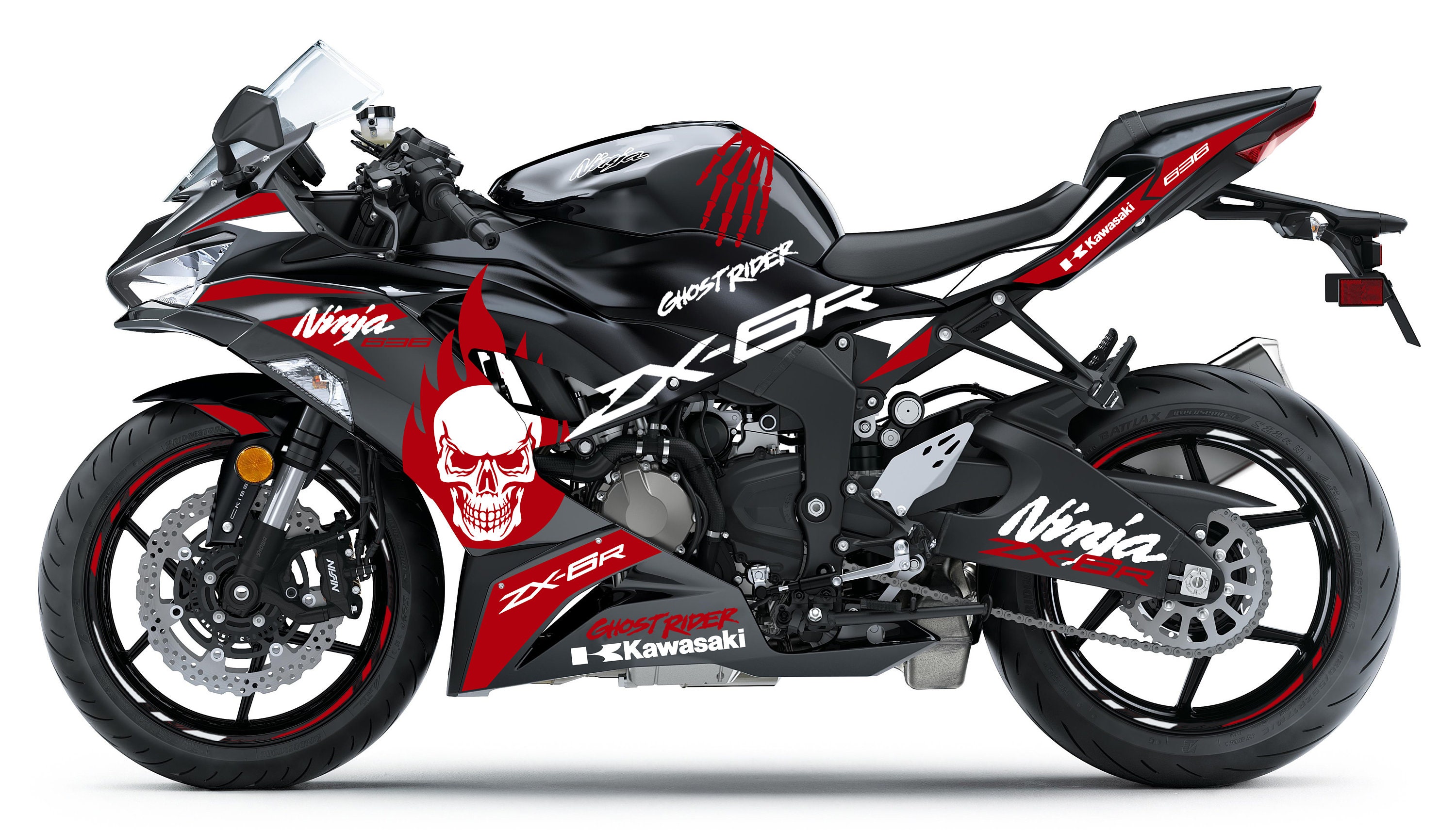 Full Graphic Vinyl Decals for Kawasaki Ninja ZX6R 20192020 Etsy