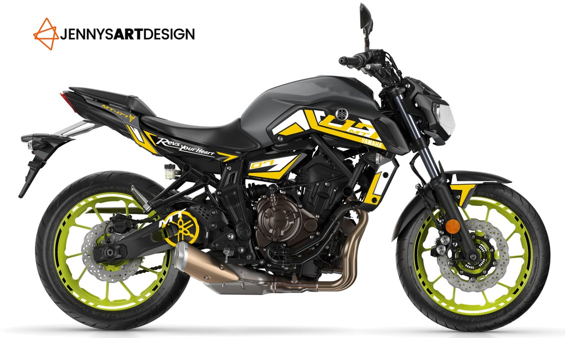 Full Graphic Vinyl Decals for Yamaha MT07 20182020 Graphic Etsy
