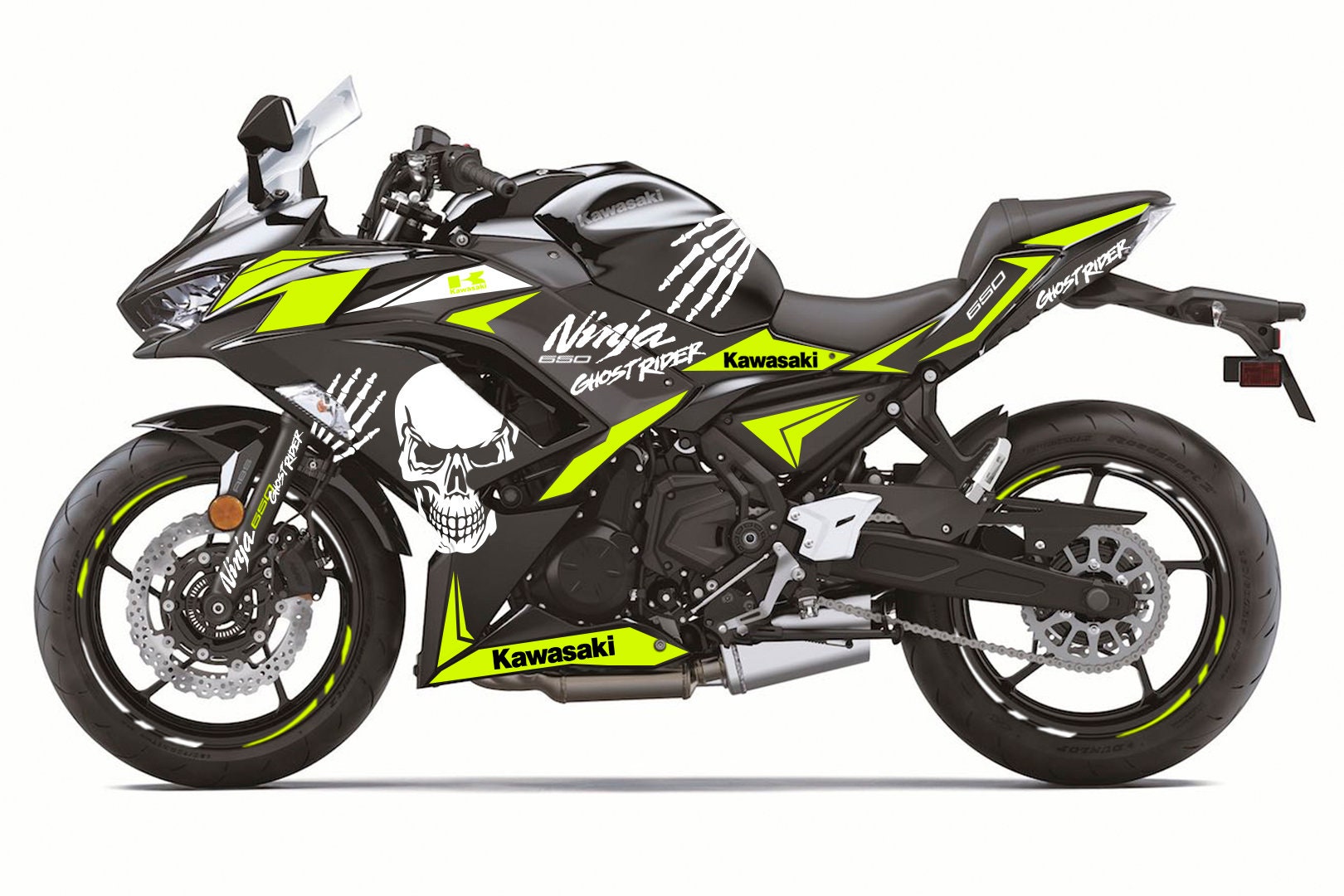 Full Graphic Vinyl Decals for Kawasaki Ninja 650 Black 2020 Etsy UK