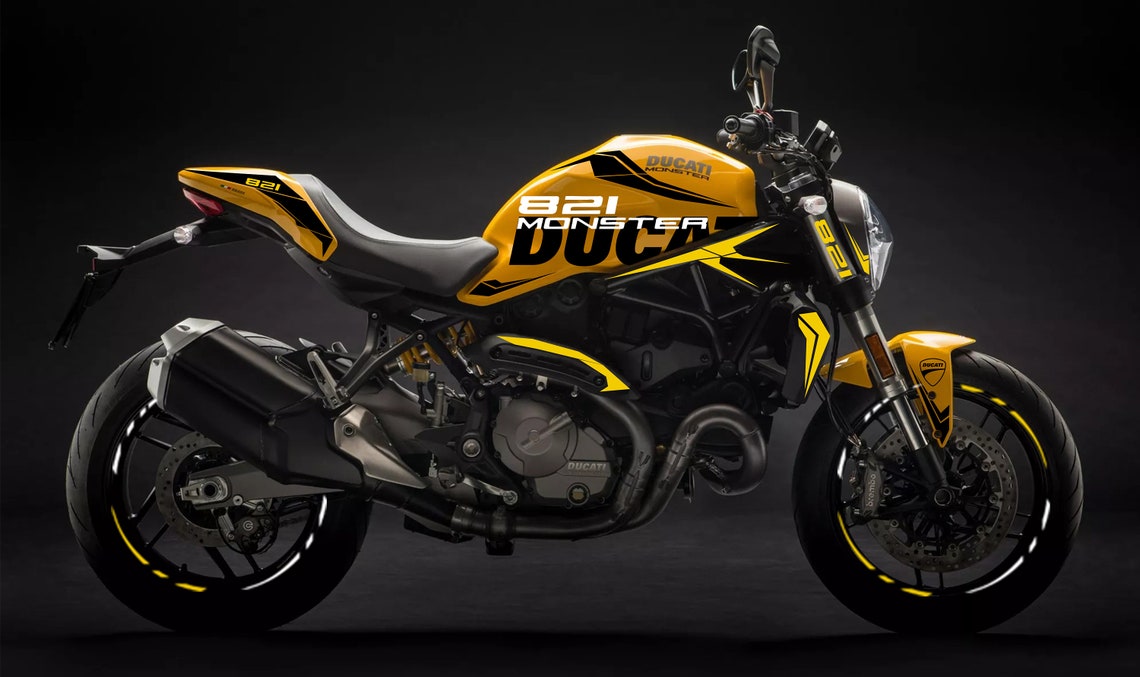 Full Graphic Vinyl Decals for Ducati Monster 821 Graphic Kit Etsy UK