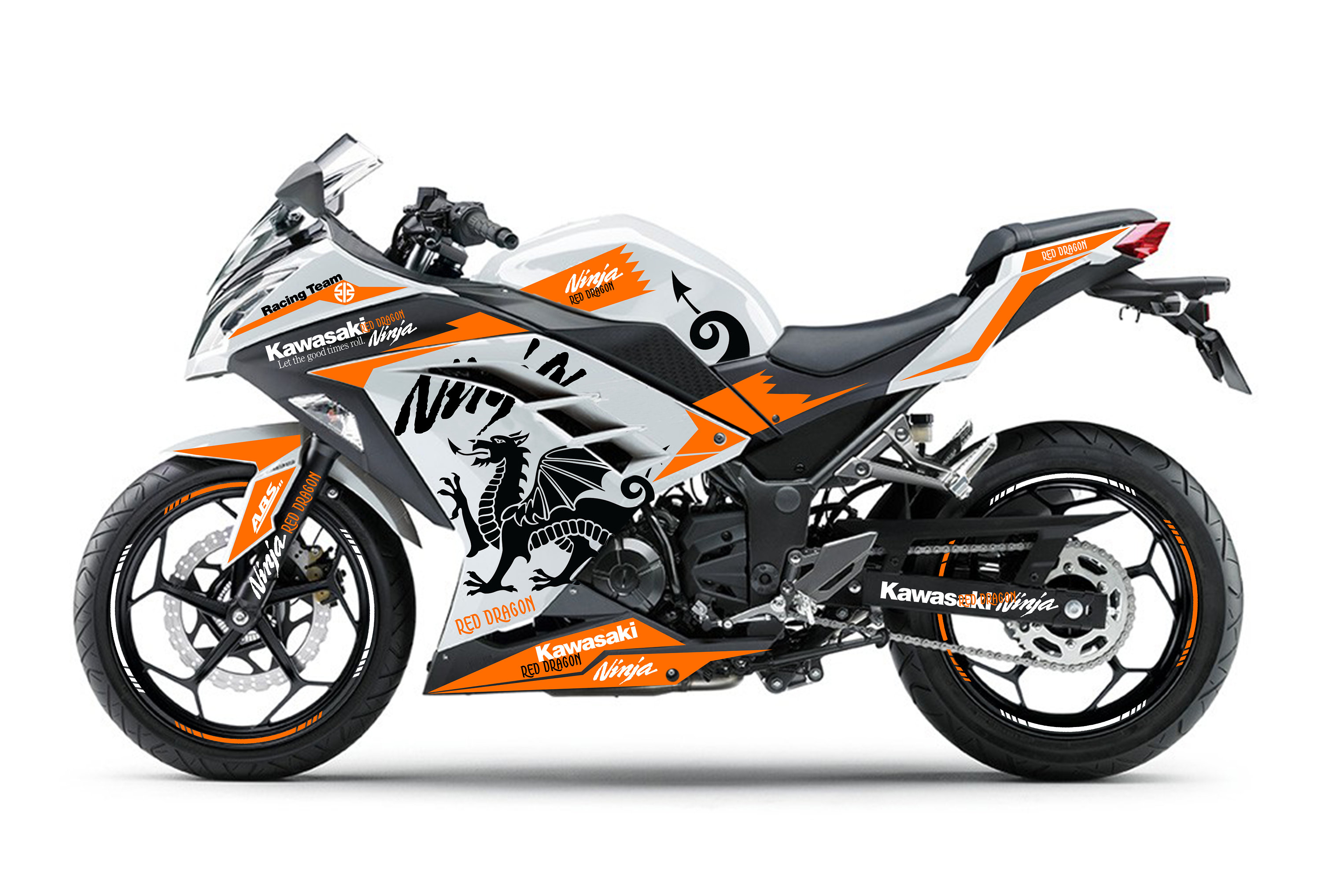 Full Graphic Vinyl Decals for Kawasaki Ninja 300 Graphic Kit Etsy