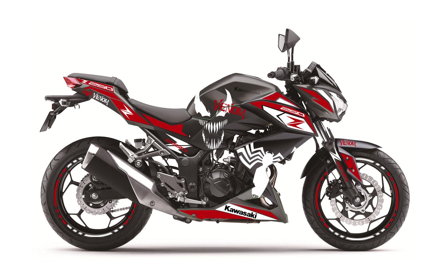 Full Graphic Vinyl Decals for Kawasaki Z250 20132017 Etsy