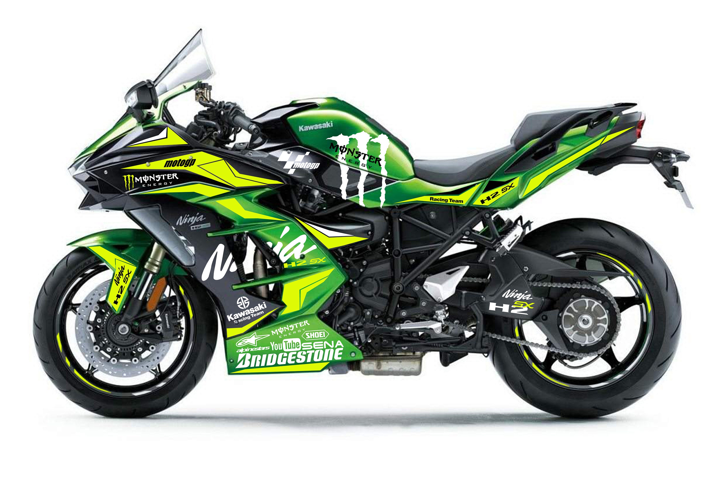 Full Graphic Vinyl Decals for Kawasaki Ninja H2 sx Graphic Etsy