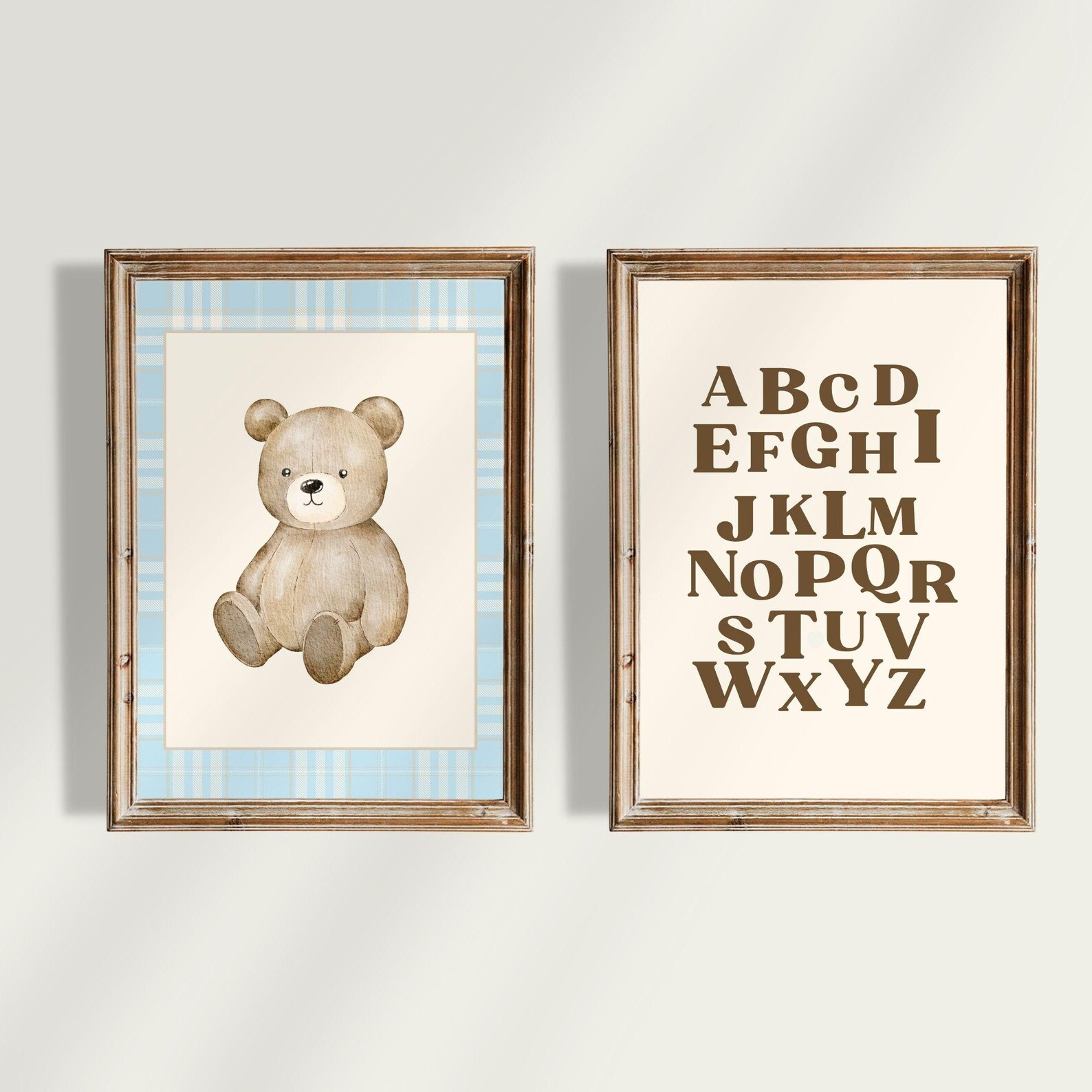 Boy Bear Nursery Gallery Wall, Bear Themed Bedroom, Vintage Teddy Bear ...