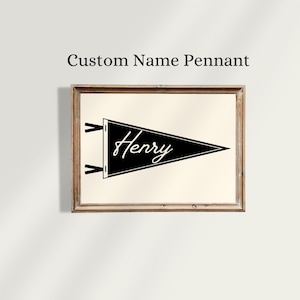 Vintage Boat Nursery and Kids Gallery Wall: Custom Name Pennant, Long Live Boyhood, Bible Verse Psalm 93, Ocean Waves, Sailboat, Fish image 2