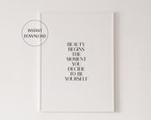 Be Yourself Poster Self Love Printable Love Yourself Poster Beauty Quote Print Self Love Quote Be Yourself Wall Art Love Yourself 101-001