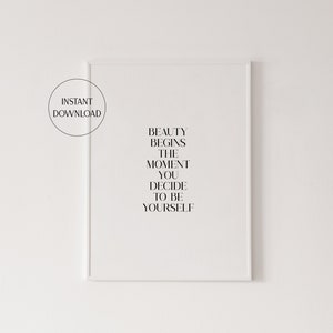Be Yourself Poster Self Love Imprimable Love Yourself Poster Beauty Quote Print Self Love Quote Be Yourself Wall Art Love Yourself 101-001
