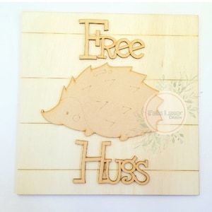 ABRAÇOS GRATUITOS DE PORCUPINE: Arquivo de corte para Glowforge, máquina Cnc de corte de madeira, formato .svg para uso pessoal ou comercial
