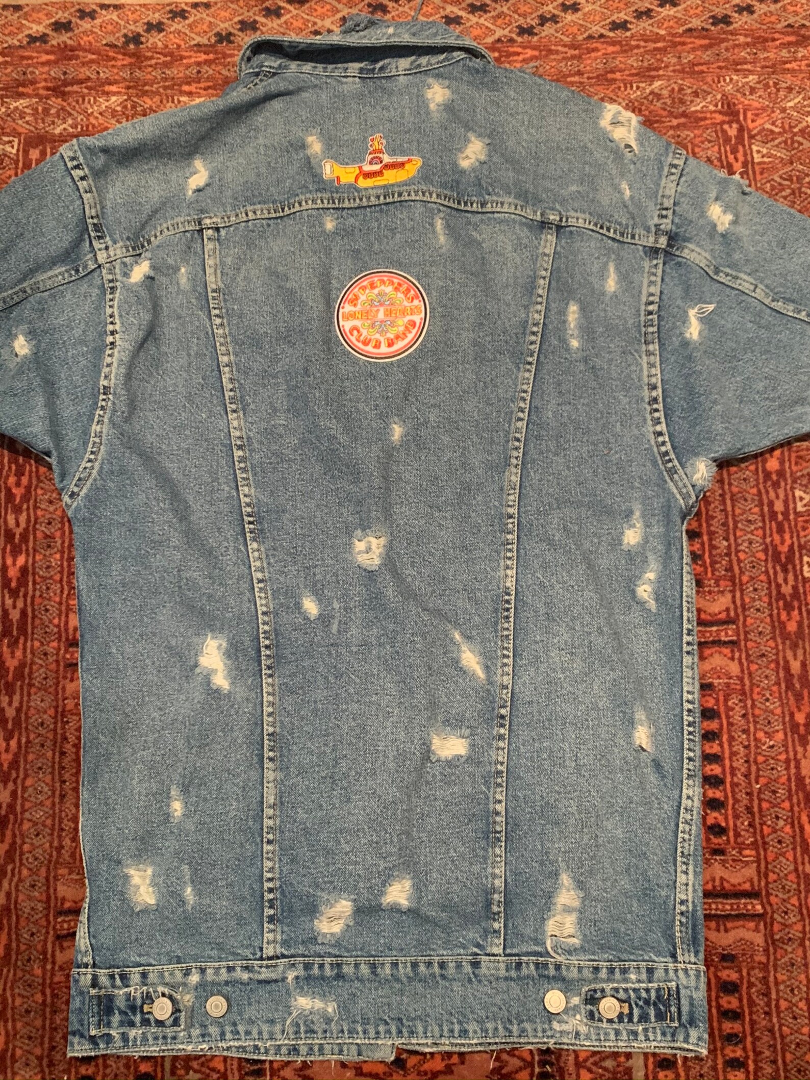 Beatles Jean Jacket Women, Jean Jacket Back Patch, Jean Jacket Custom