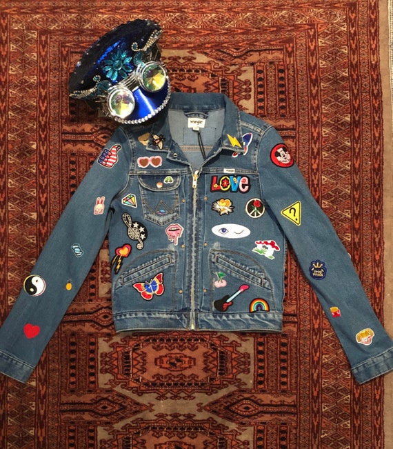 Elton John Jean Jacket, Jean Jacket Women and Men, Jean Jacket Art, Jean Jacket  Patches, Patch Work Groovy Denim Jacket, Hippie Jacket -  Sweden