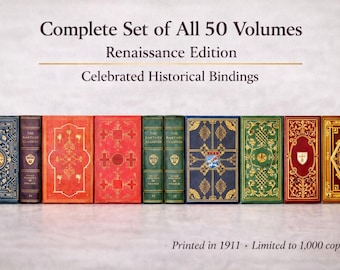 Harvard Classics Celebrated Historical Renaissance 50 Vol 1910 Very Rare (No. 2), only 1,000 printed