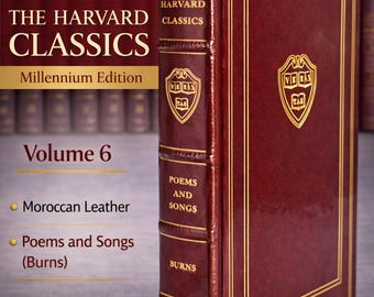 Harvard Classics, Millennium ed, Vol 6, leather, Poems and Songs (Burns), Easton Press