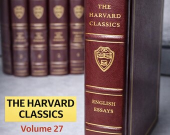 Harvard Classics, Millennium ed, Vol 27, full Moroccan leather, English Essays, Easton Press