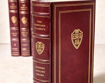 Harvard Classics, Millennium ed, Vol 18, full Moroccan leather, Modern English Drama, Easton Press