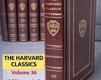 Harvard Classics, Millennium ed, Vol 36, full Moroccan leather, Machiavelli