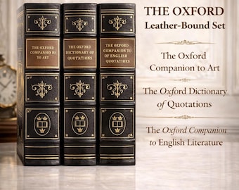 Easton Press 3Vol Oxford Companion Literature Set Leather Classical American English