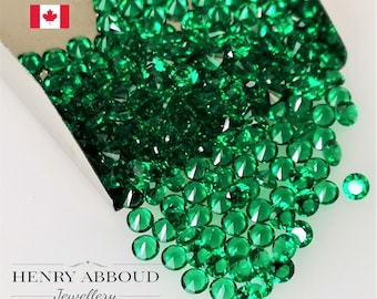 Green Nano Loose Stones Premium Quality Cubic Zirconia Gemstone Round Diamond brilliant Cut 5A Grade Cristal CZ Machine Cut For Jewelry