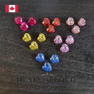 High Quality Loose Heart Shape CZ Stones ( Full Cut ) Perfect Cutting Cubic Zirconia For Jewelry Making