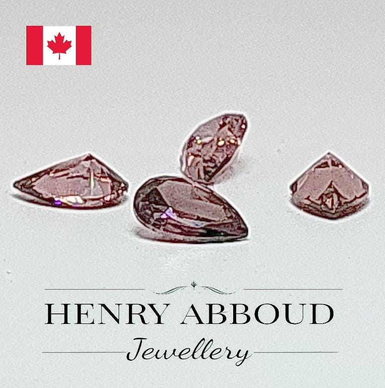 High Quality Full cut Pear Shape Loose Stones Cubic Zirconia Rouge Color (Rhodolite Color)  CZ Loose Stones For Jewelry Making