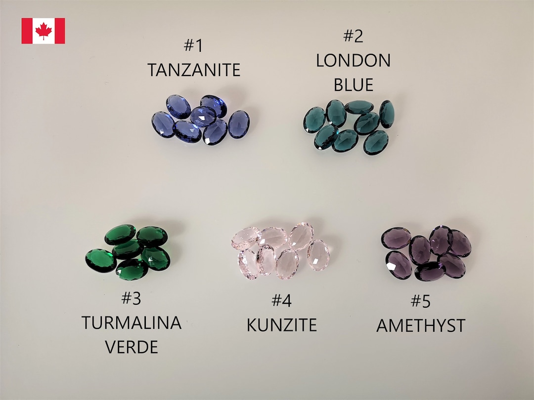 Diamond Cut Glass Oval Stones Faceted Fancy Lot of 3 Primum Quality