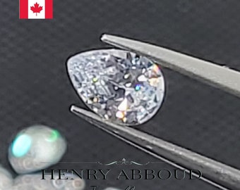 Cubic Zirconia (CZ) White Pear Shape Crystal Clear CZ Brilliant Machine Cut Simulated Diamond Loose Stones Faceted Diamond Cut 5A Quality