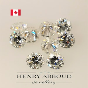 Hochwertiger runder Moissanite Super Idealer Diamant Ausgezeichneter Schnitt VVS Qualität F-G Farbe Loser Moissanite Für Schmuckherstellung Schneller Versand