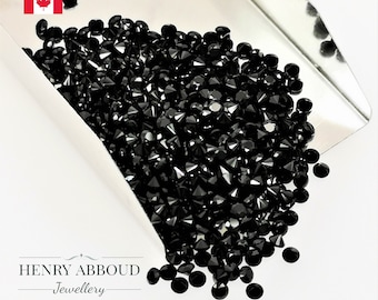 Round Loose Stones Premium Quality Black Nano Cubic Zirconia Gemstone Diamond brilliant Cut AAAAA Grade Cristal CZ Machine Cut For Jewelry