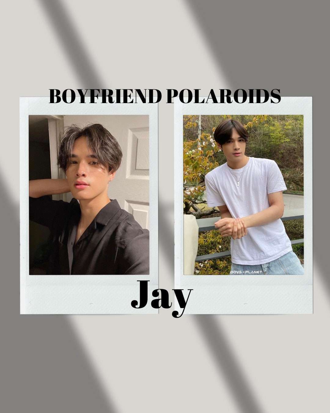 Boys Boyfriend Polaroids Jay Chang set of 2 Etsy