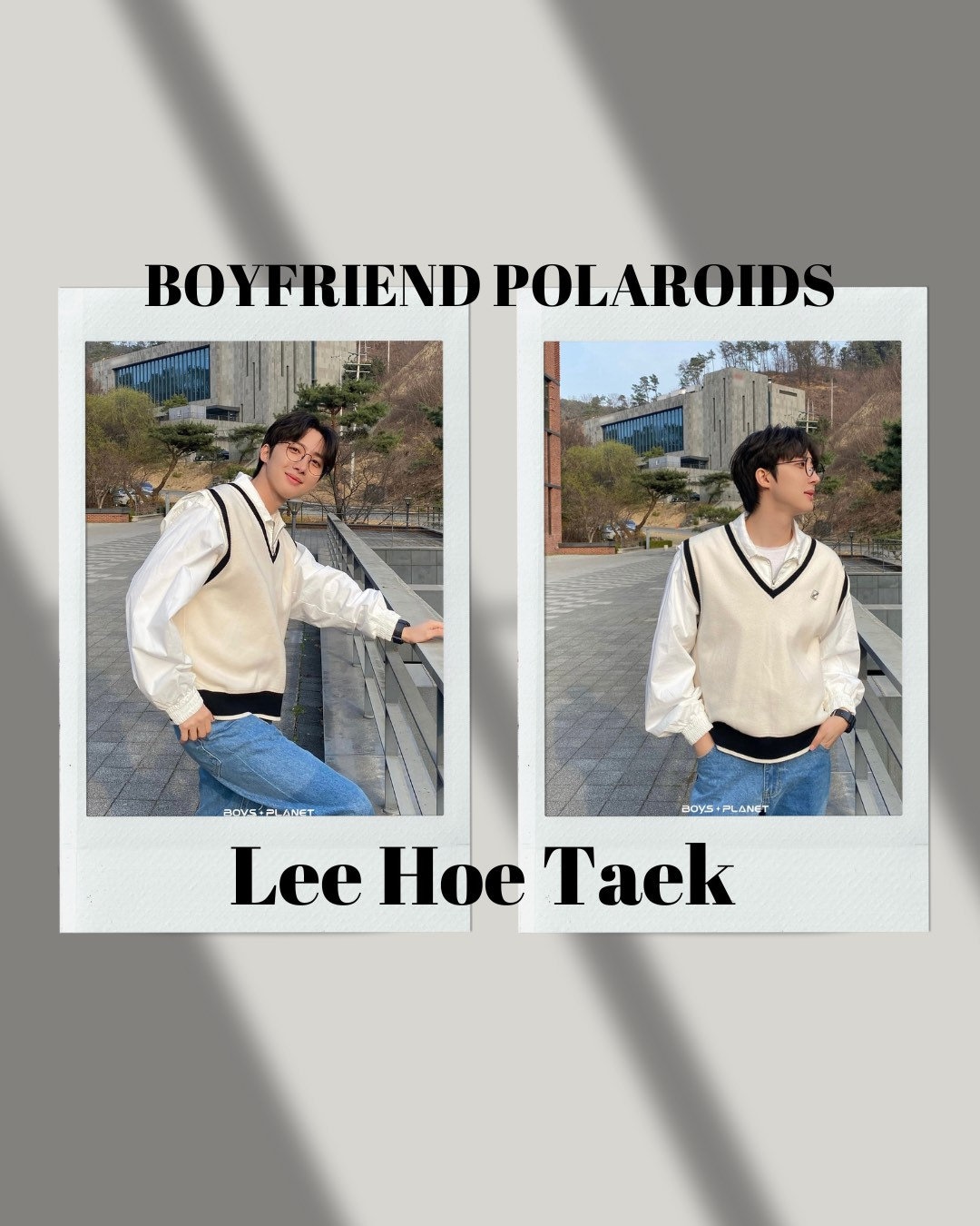 Boys Boyfriend Polaroids Lee Hoe Taek set of 2 Etsy