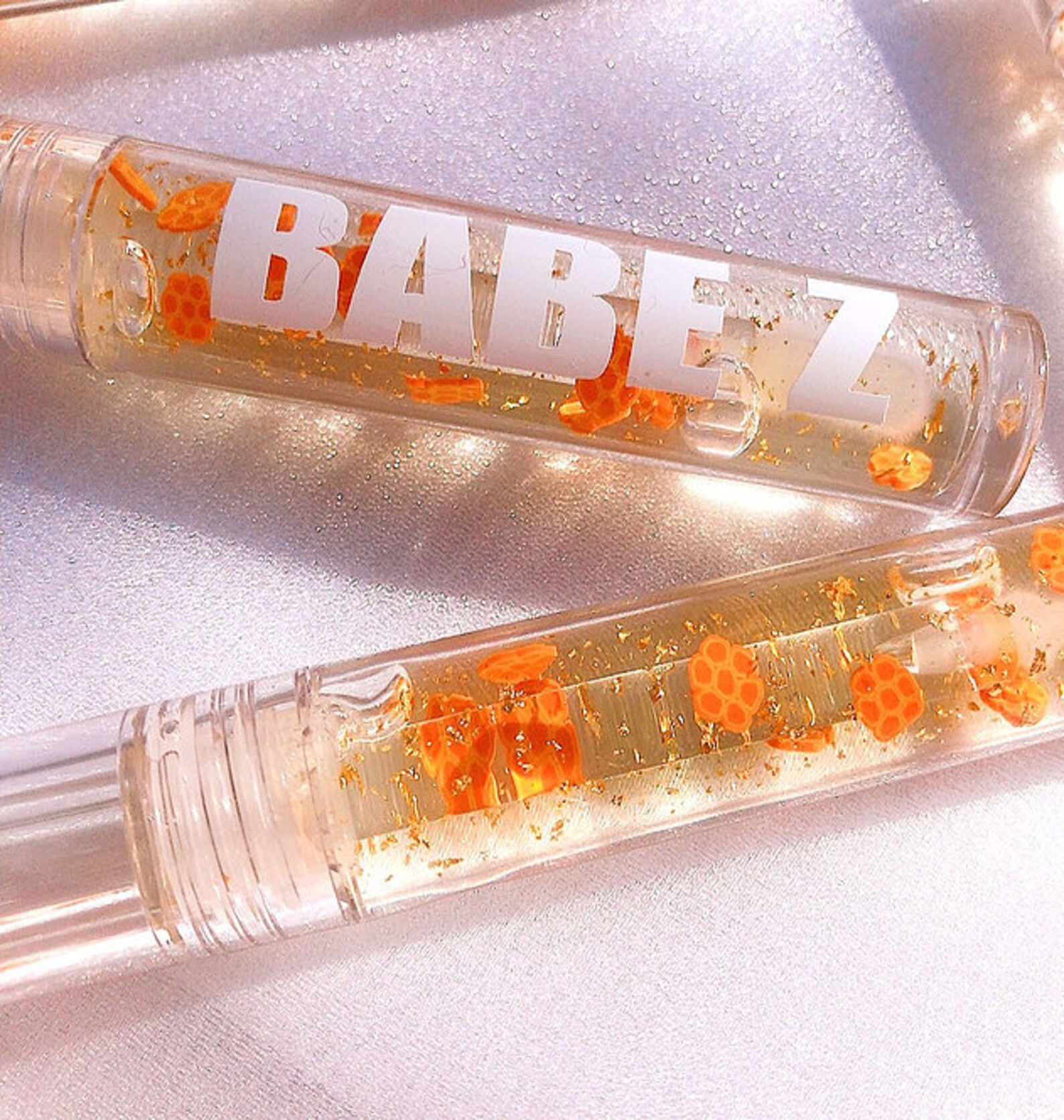 With 24K Gold Flake Lip Gloss Gold Flake Lip Jelly Etsy UK